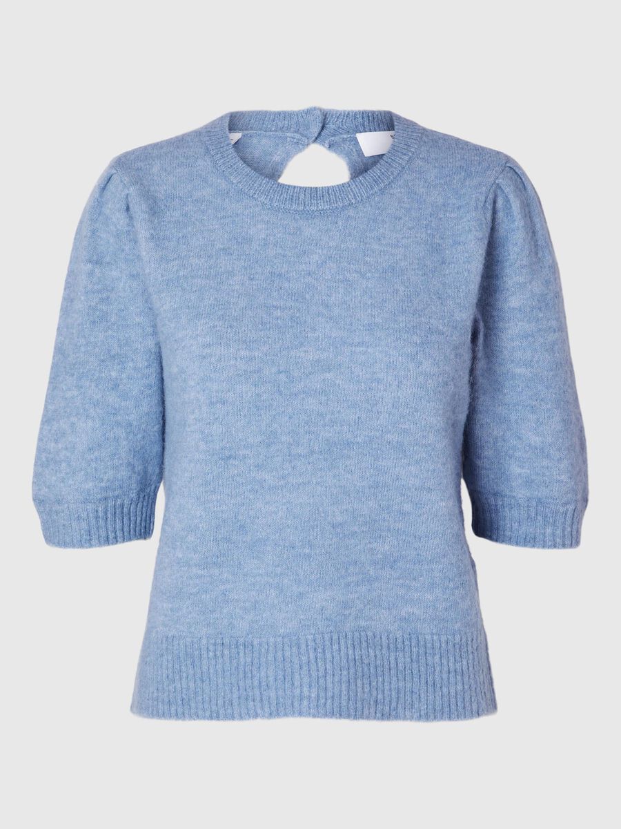 Selected WOOL BLEND  SHORT SLEEVED TOP, Endless Sky, highres - 16094530_EndlessSky_001.jpg