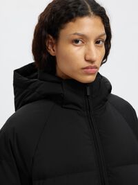 PADDED DOWN COAT, Black, highres