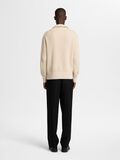 Selected 100% BAUMWOLL HALF-ZIP PULLOVER, Oatmeal, highres - 16094566_Oatmeal_004.jpg