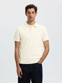 RIPPSTRICK POLOSHIRT, Egret, highres
