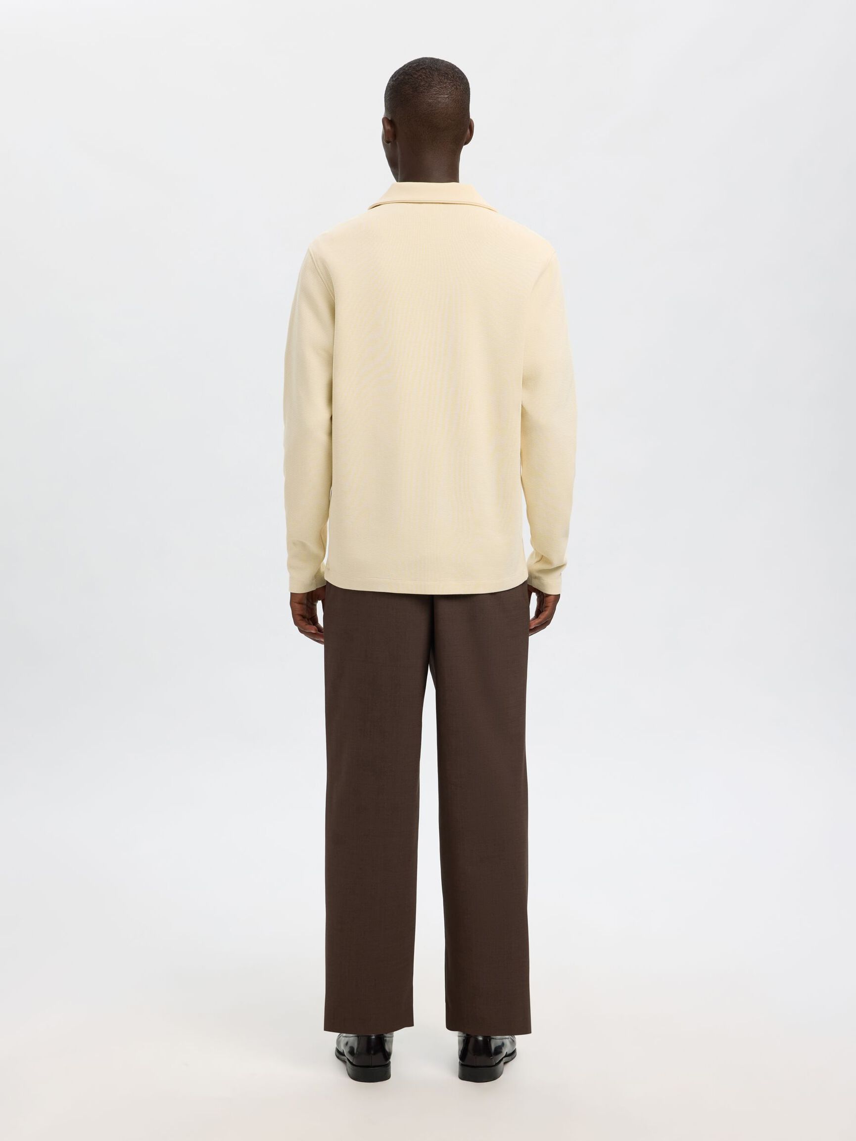 BAUMWOLLMIX SWEATSHIRT MIT REISSVERSCHLUSS, Angora, highres