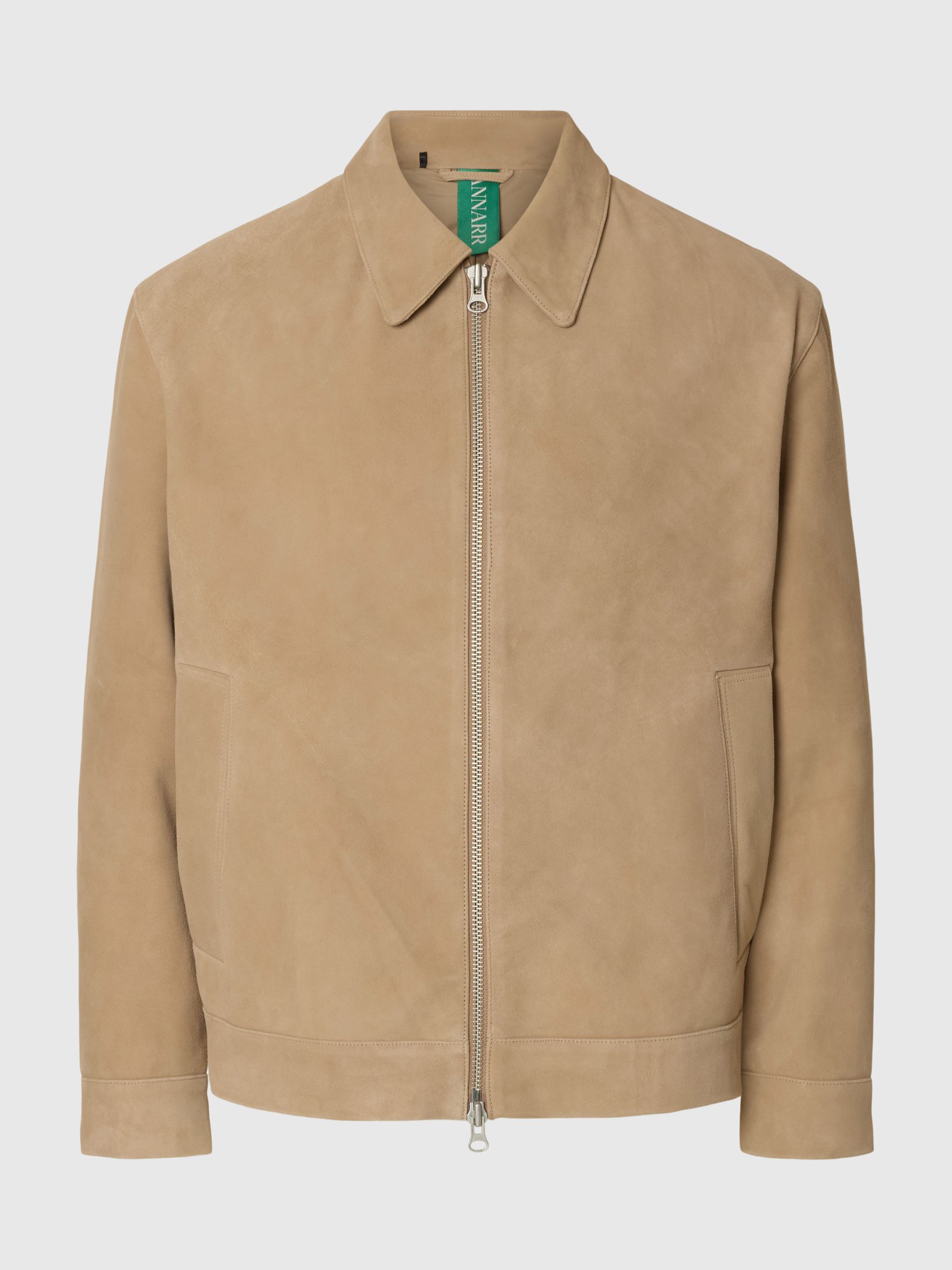 SUEDE JACKET, Weathered Teak, highres