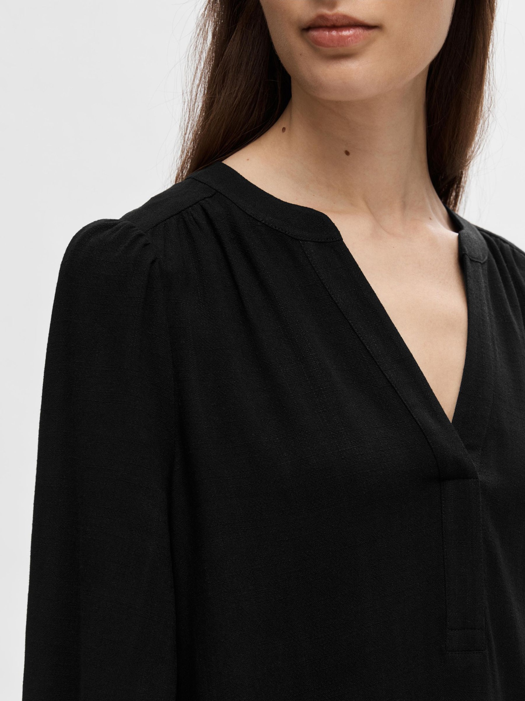 VISKOSEBLANDING KORT KJOLE, Black, highres