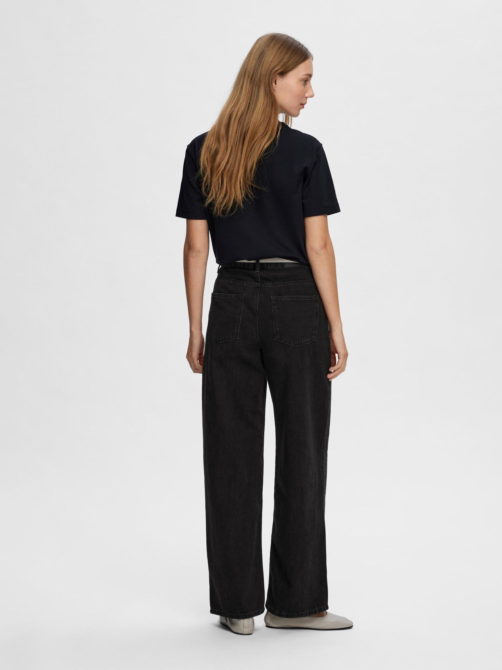 BOXY T-SHIRT, Black, highres