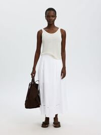 BAUMWOLL MAXIROCK, Bright White, highres