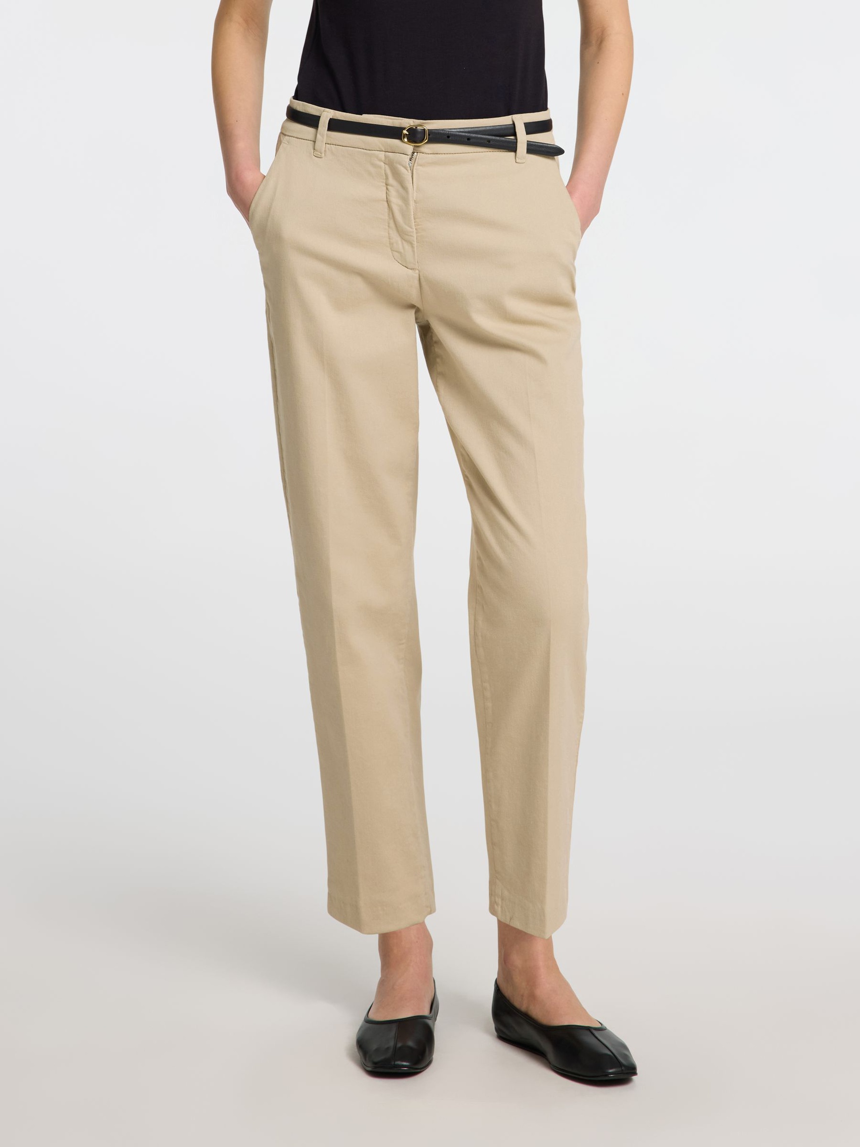 CROPPED TAPERED TROUSERS, Island Fossil, highres