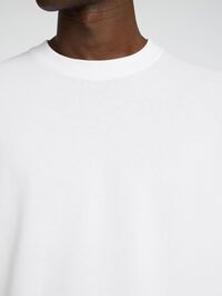 LOOSE FIT LANGÆRMET T-SHIRT, Bright White, highres