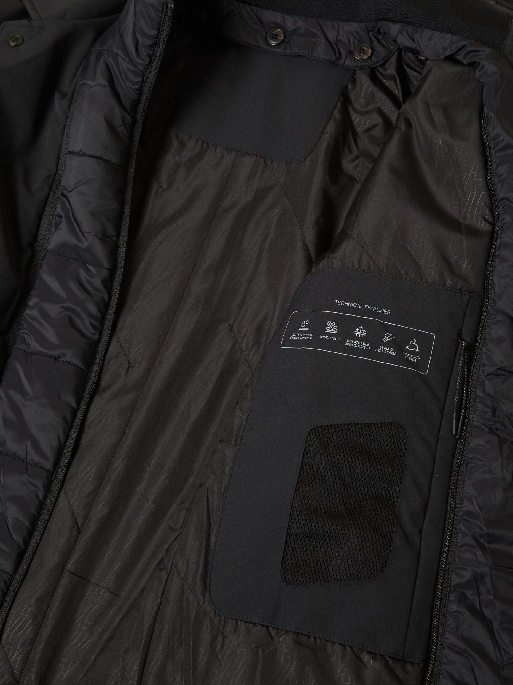 PADDED 2-IN-1 COAT, Black, highres