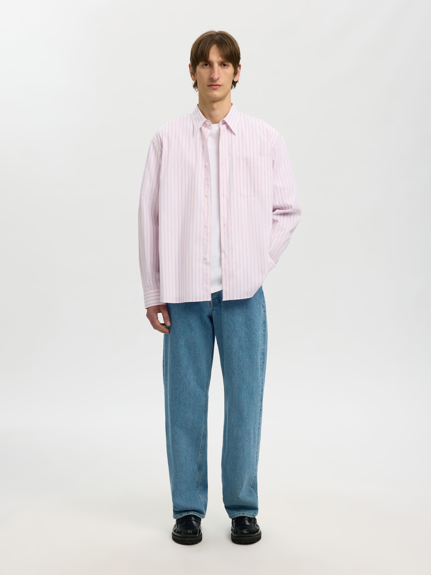 RELAXED FIT LANGÆRMET SKJORTE, Pale Dogwood, highres