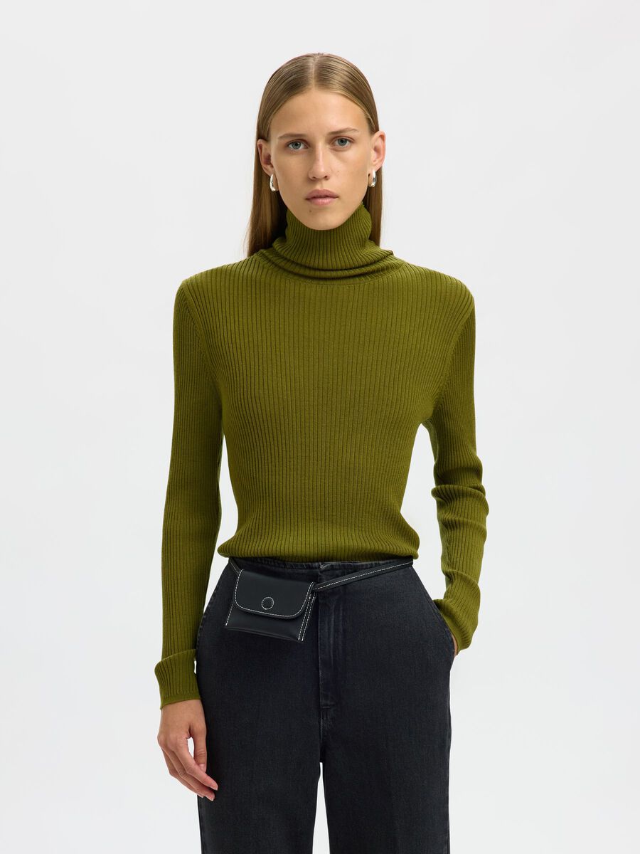 Product tile image - 100% MERINO WOOL TURTLENECK, Avocado | 16100938_Avocado
