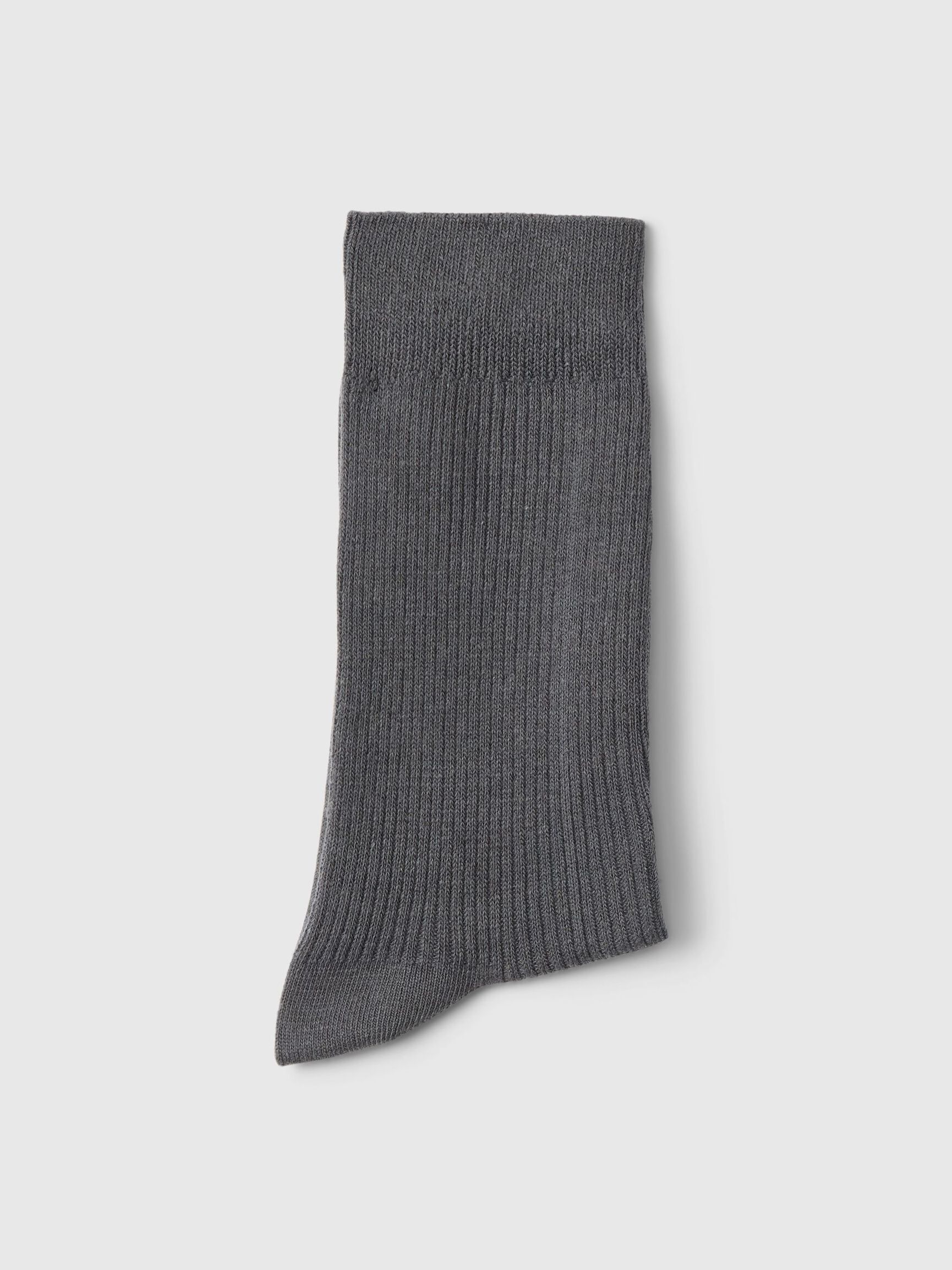 COTTON BLEND SOCKS, Dark Shadow, highres