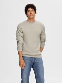 VISCOSE BLEND SWEATSHIRT, Pure Cashmere, highres