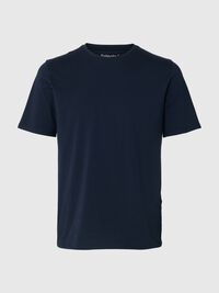 T-SHIRT MET RONDE HALS, Navy Blazer, highres