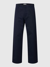 REIVEN RELAXED FIT COTTON TWILL TROUSERS, Dark Sapphire, highres