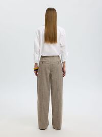 TAILLEUR PANTALON À JAMBE AMPLE, Chocolate Chip, highres