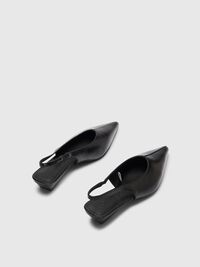 LEER SLINGBACKS, Black, highres