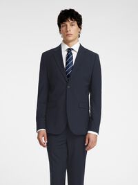 SLIM FIT WOLMIX BLAZER, Sky Captain, highres