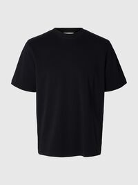 REGULAR FIT T-SHIRT, Black, highres
