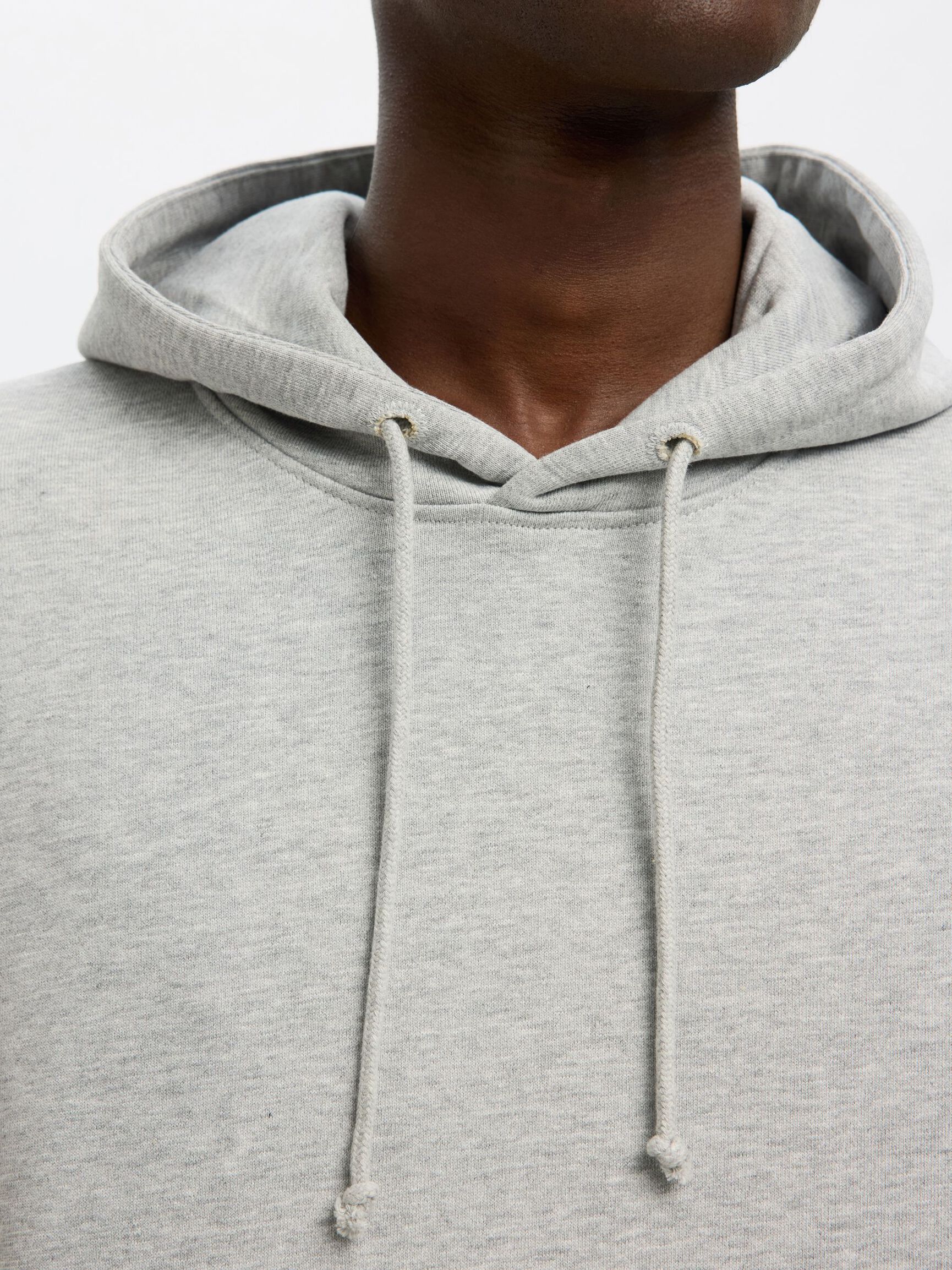 100 % COTON SWEAT À CAPUCHE, Light Grey Melange, highres