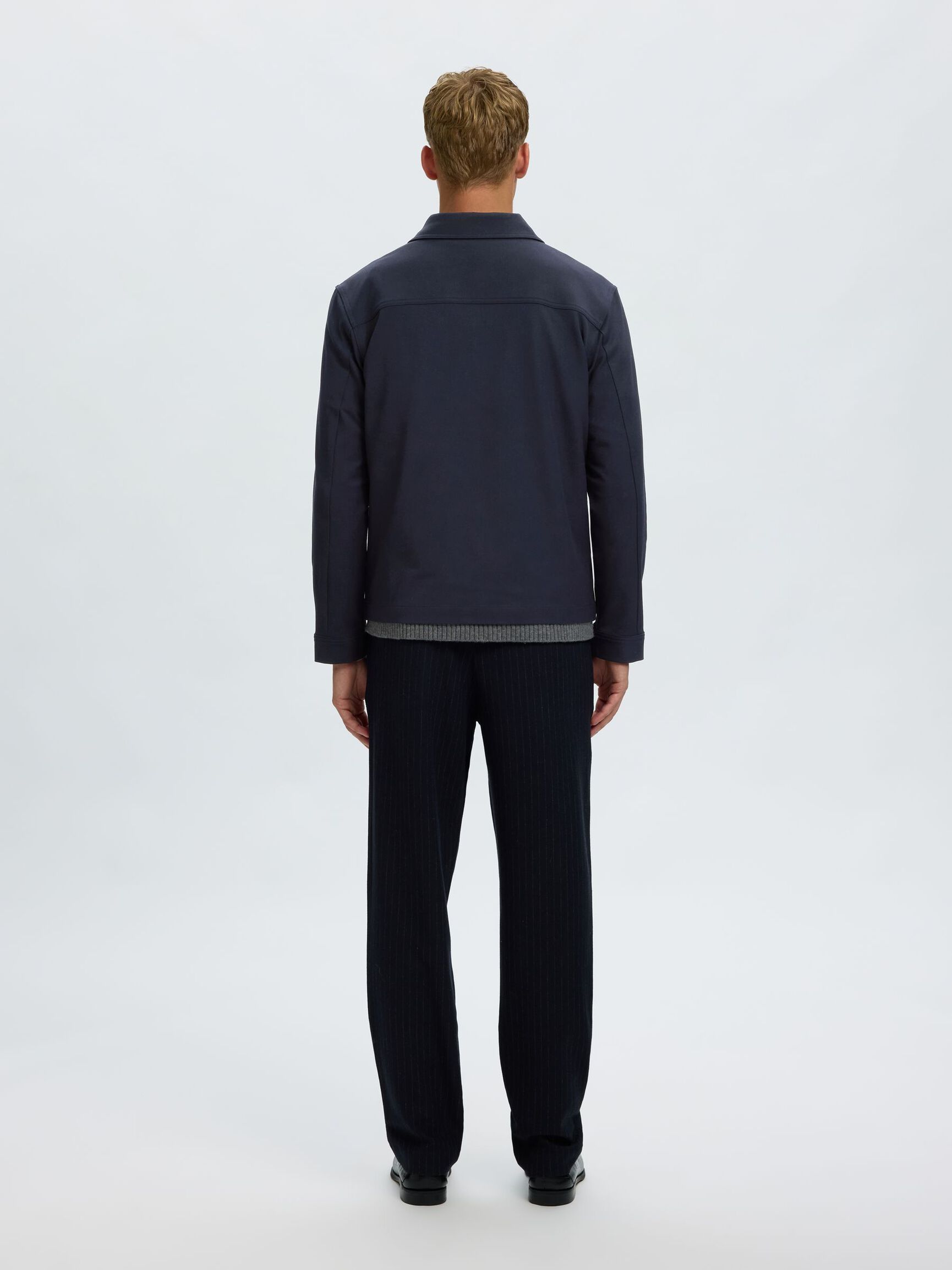 REGULAR FIT JACKET, Navy Blazer, highres
