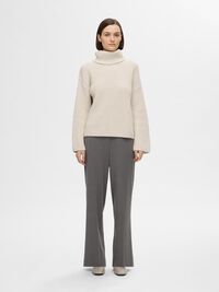 OVERSIZE GROBSTRICKPULLOVER, Birch, highres