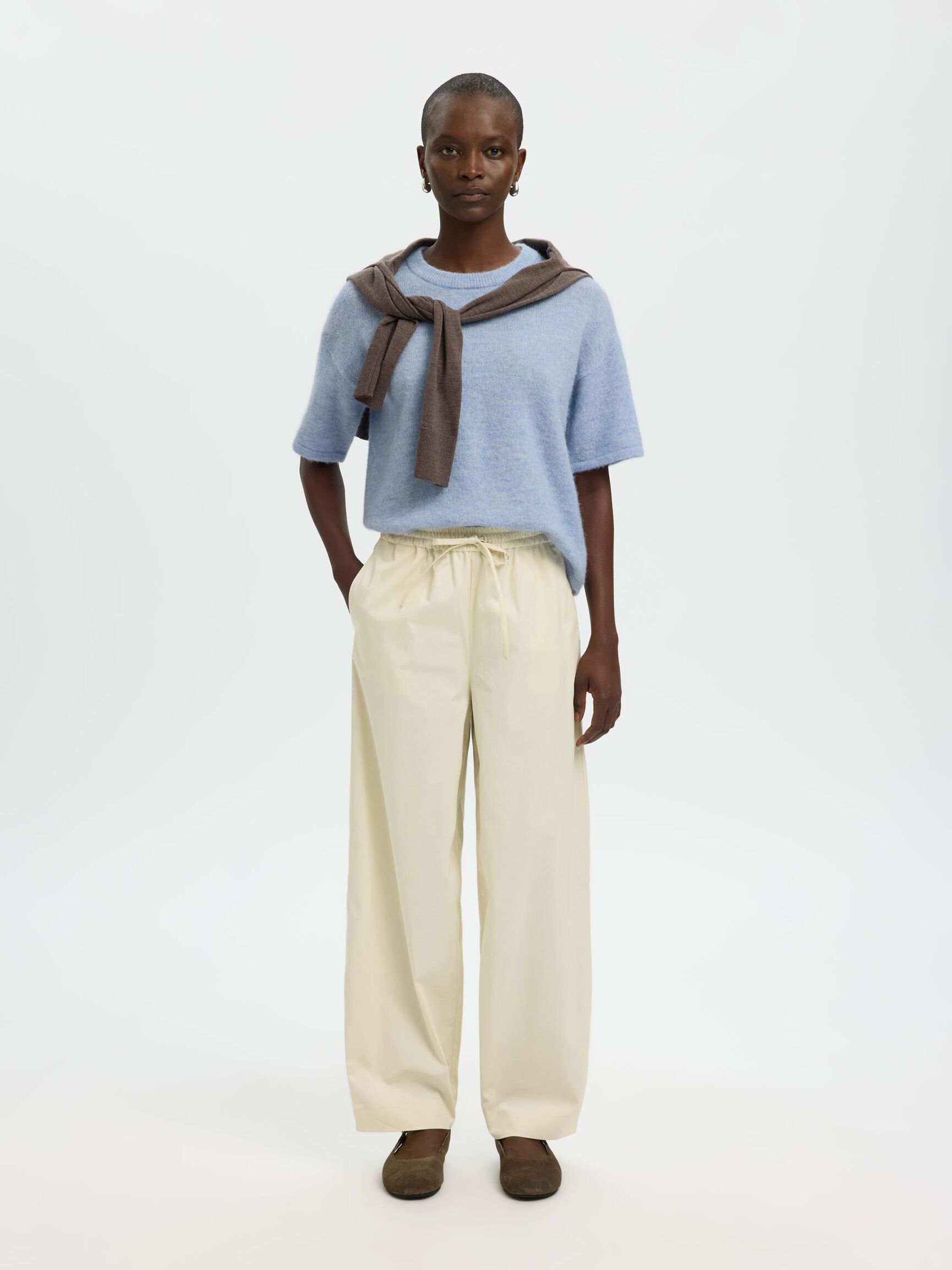 WOLLMIX STRICKPULLOVER, Cashmere Blue, highres