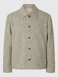 Selected LONG SLEEVED OVERSHIRT, Oatmeal, highres - 16096486_Oatmeal_1160026_001.jpg