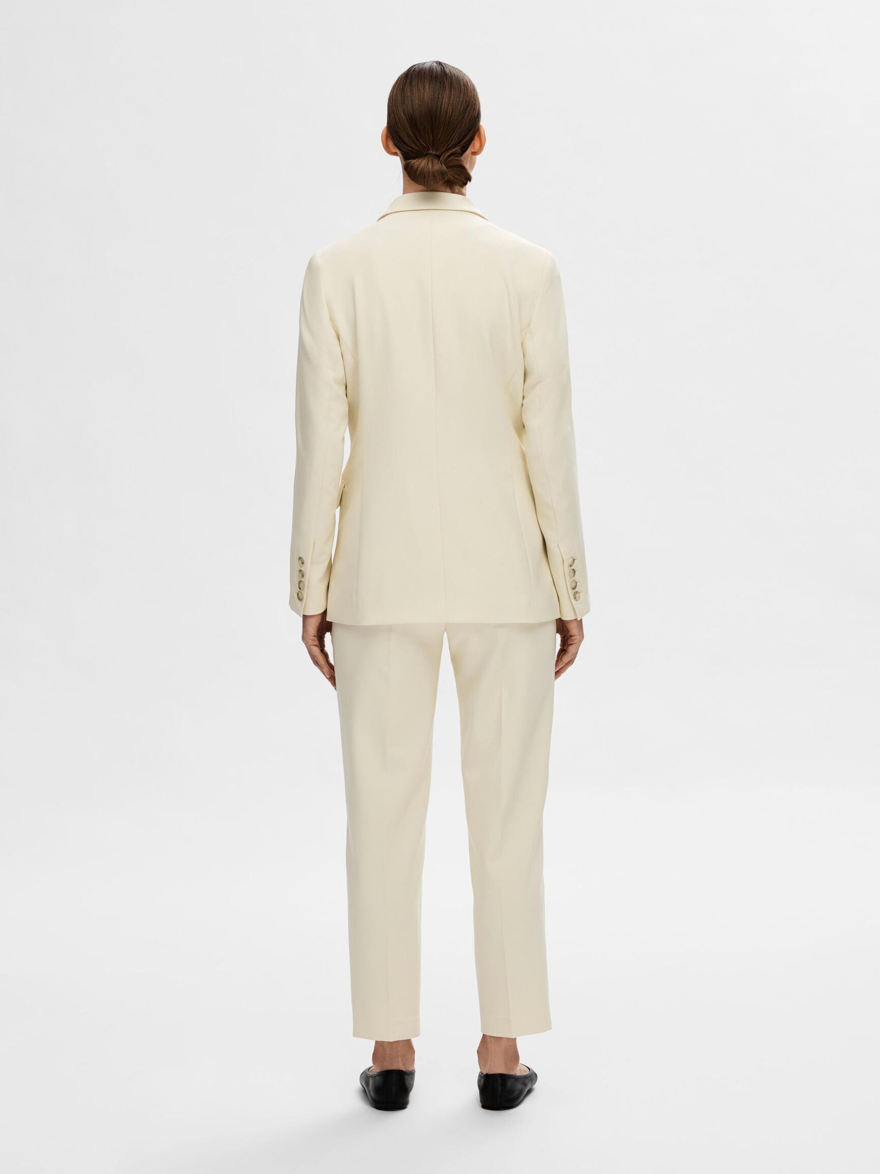 FITTED SINGLE BREASTED PEAK LAPEL BLAZER, Birch, highres