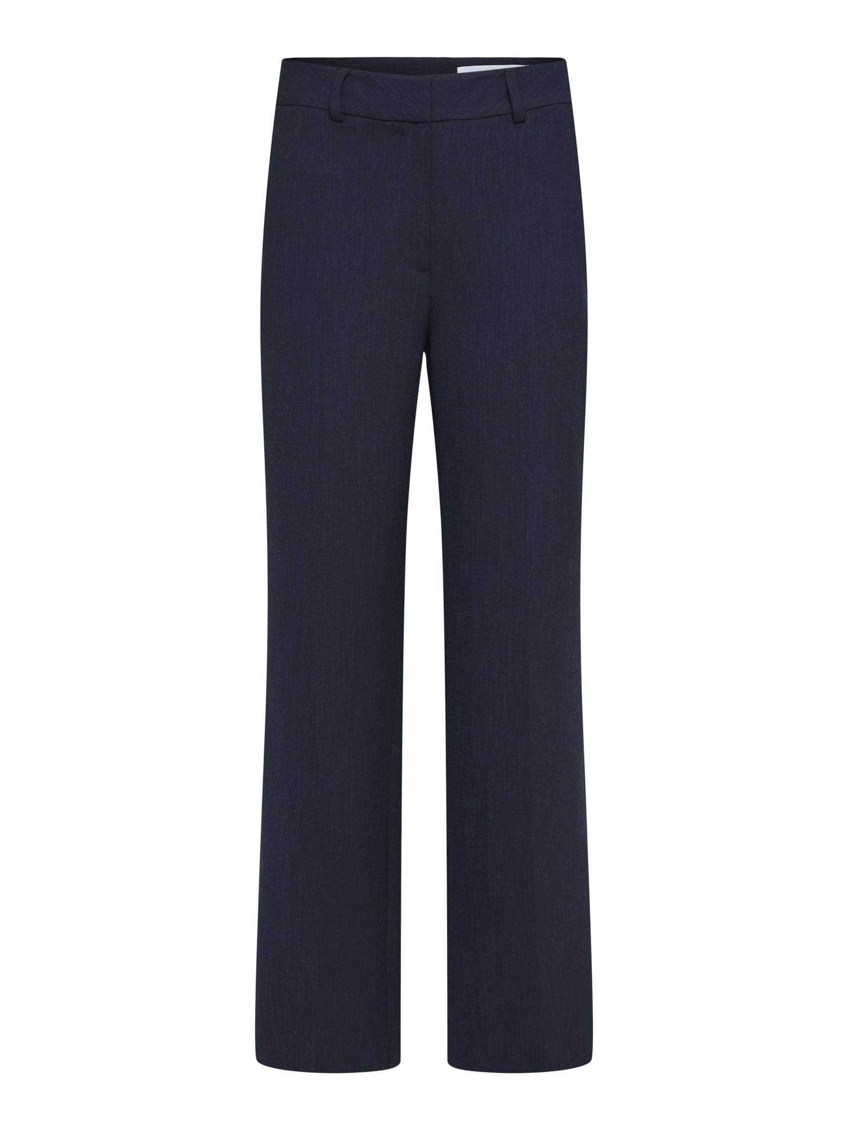 VISCOSE MÉLANGÉE PANTALON À JAMBE AMPLE, Dark Sapphire, highres