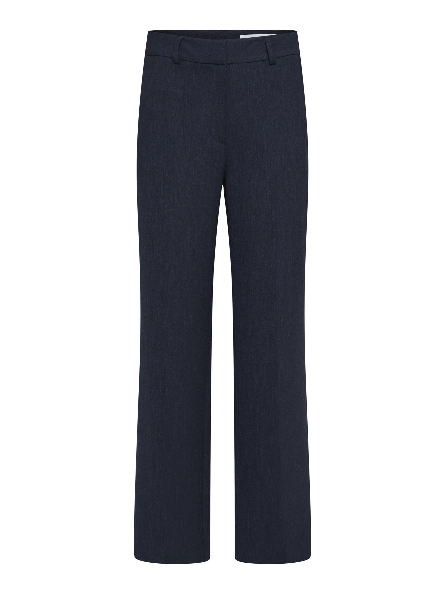VISCOSE BLEND  WIDE-LEG TROUSERS, Dark Sapphire, highres