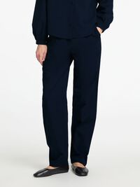 COTON PANTALON TAILLE HAUTE, Dark Sapphire, highres