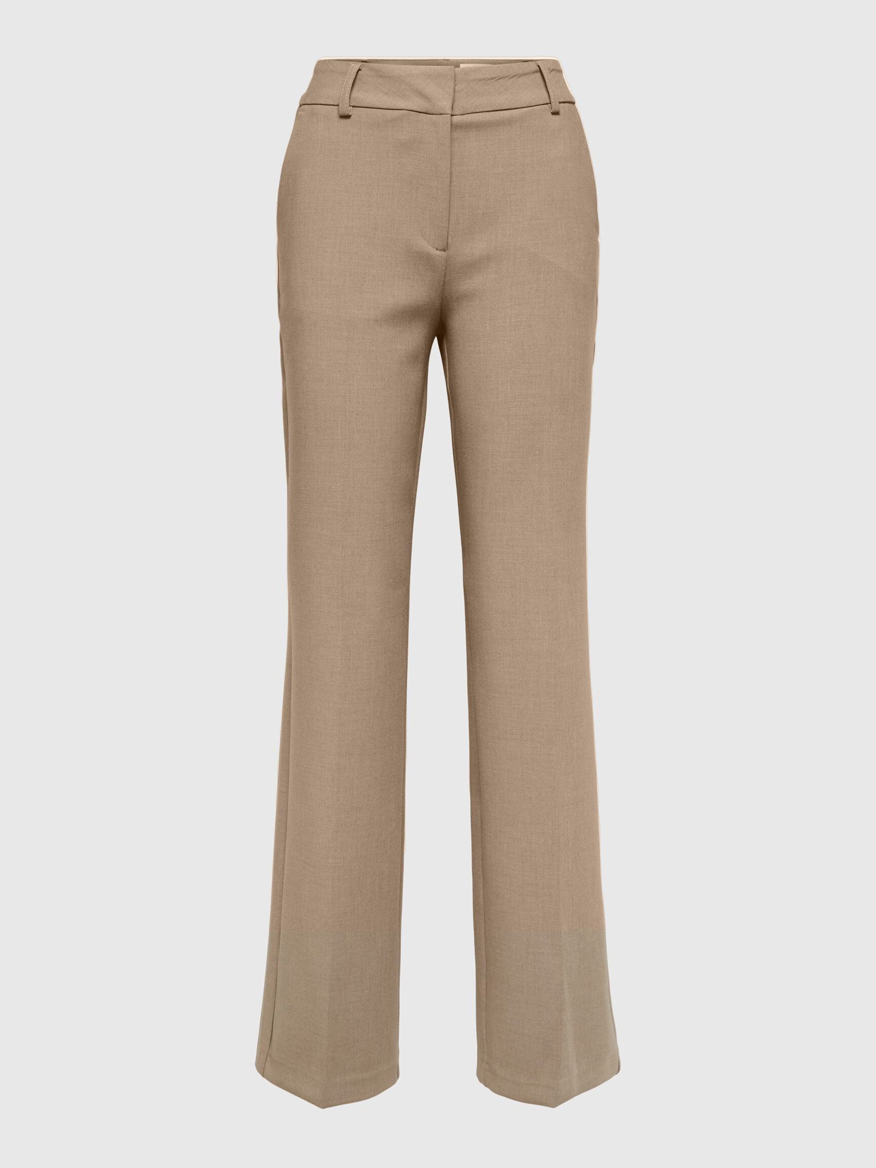 VISCOSE BLEND TROUSERS, Camel, highres