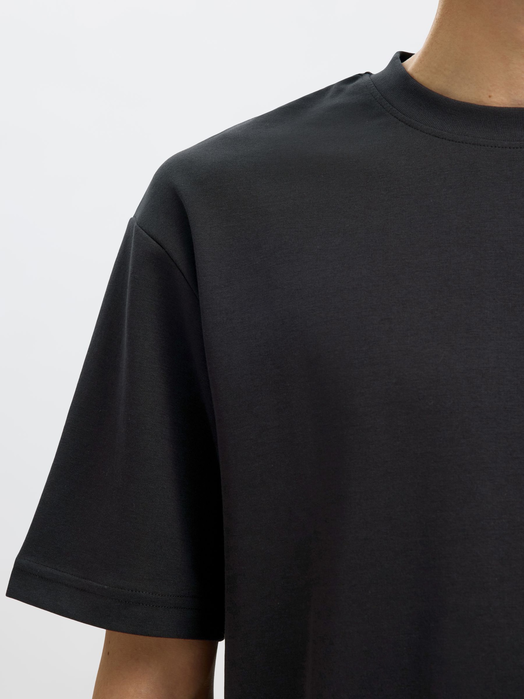 CAMISETA MANGAS CORTAS DE CORTE HOLGADO CAMISETA, Black, highres