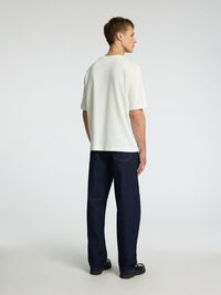 220 LOOSE FIT JEANS, Dark Blue Denim, highres