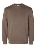 Selected VISCOSE BLEND SWEATSHIRT, Morel, highres - 16092573_Morel_001.jpg