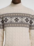 Selected HIGH NECK WEIHNACHTSPULLOVER, Bone White, highres - 16081554_BoneWhite_889028_006.jpg