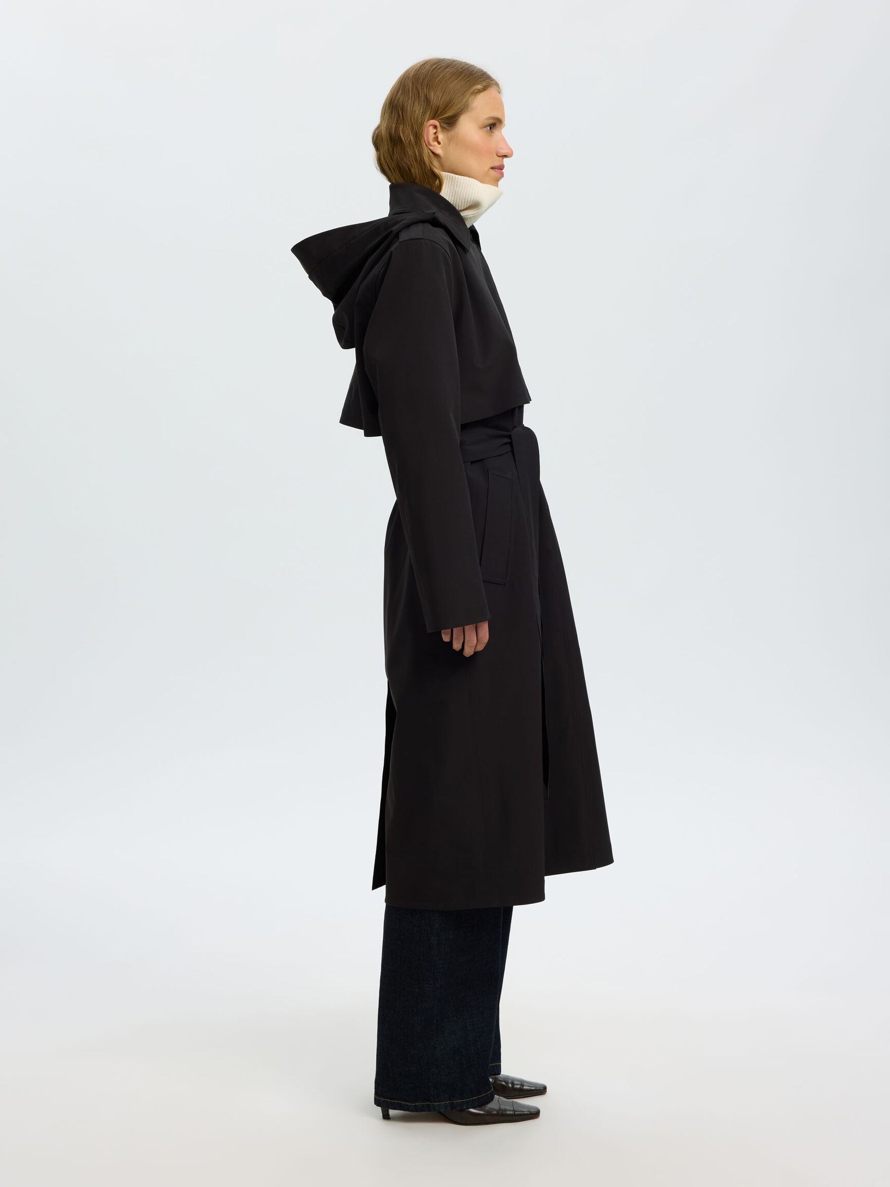 TECHNICAL TRENCHCOAT, Black, highres