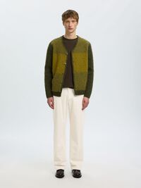 CORD LOOSE FIT HOSEN, Egret, highres