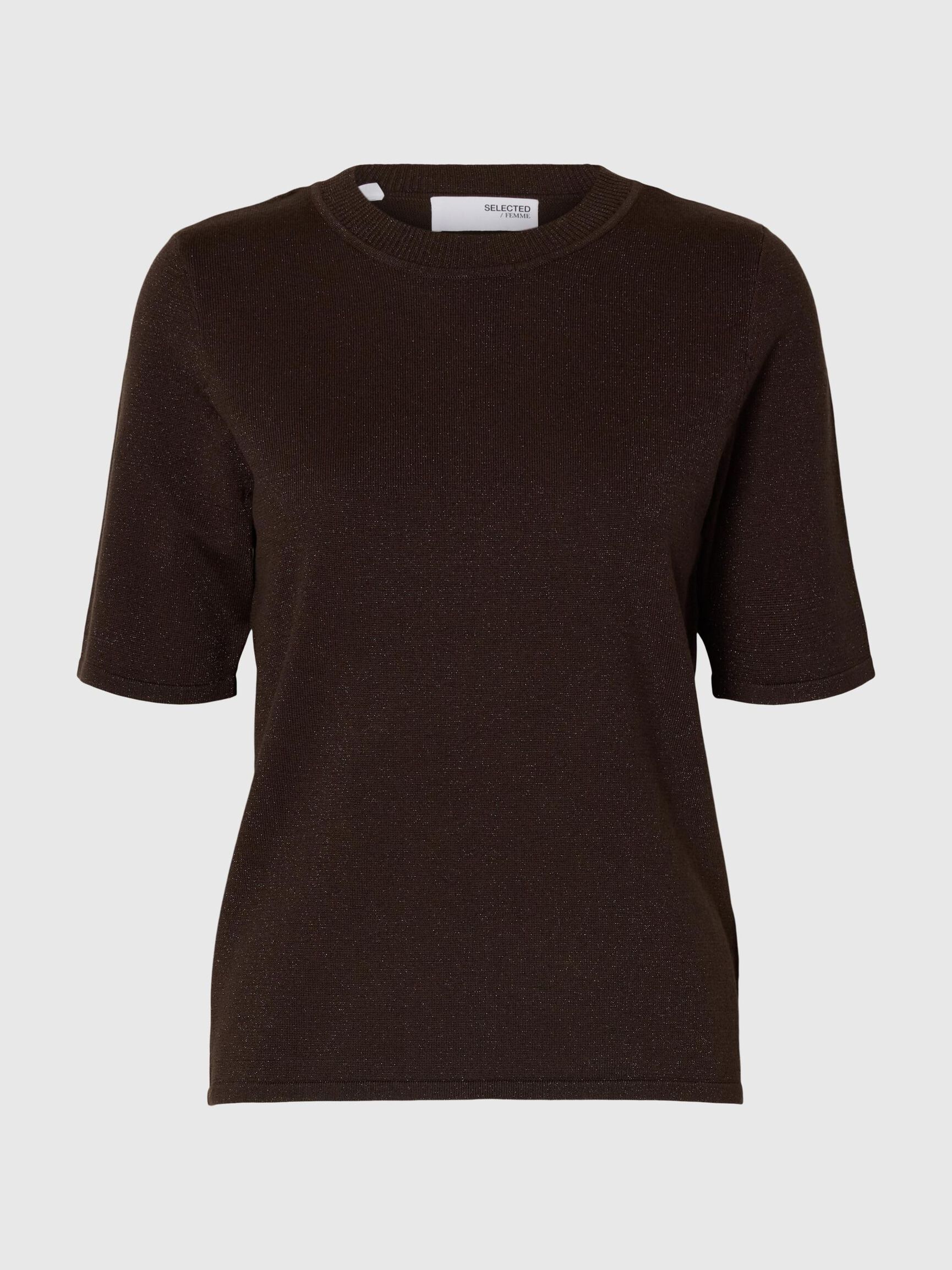 GLITTER KNITTED TOP, Delicioso, highres