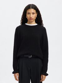 PULLOVER, Black, highres