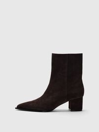 WILDLEDER STIEFEL MIT ABSATZ, Delicioso, highres