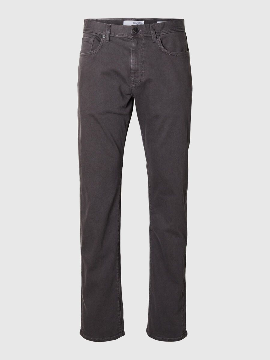 Selected 196 STRAIGHT FIT JEANS, Asphalt, highres - 16094397_Asphalt_001.jpg