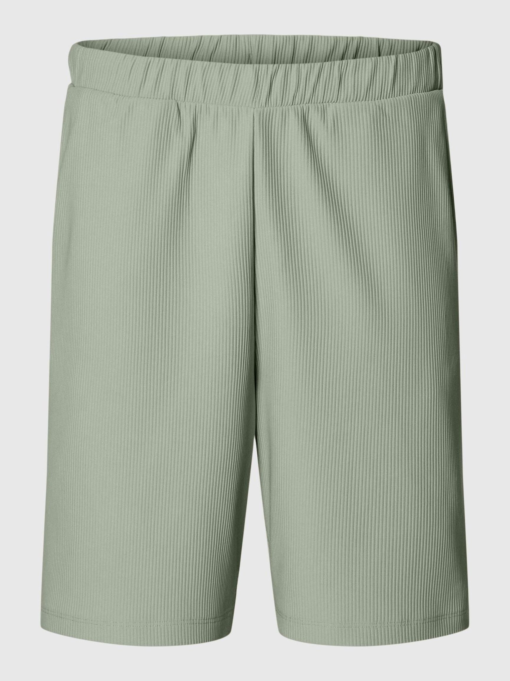 RIBBED SHORTS, Iceberg Green, highres