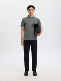 ZIPPER POLO, Agave Green, highres