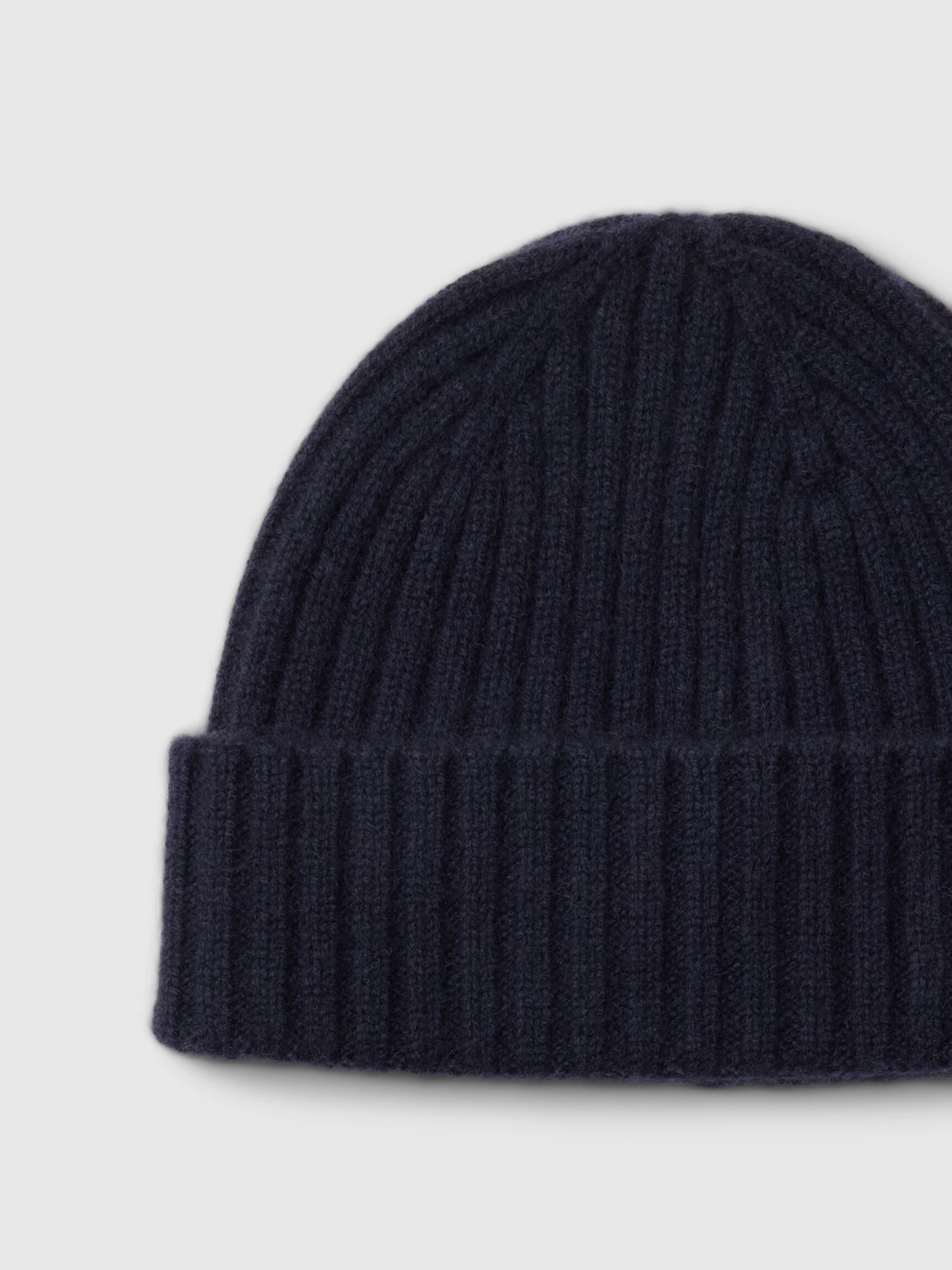 CASHMERE BEANIE, Navy Blazer, highres