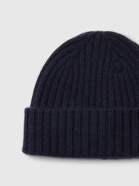 CASHMERE BEANIE, Navy Blazer, highres