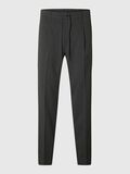 Selected VISCOSE BLEND PLEATED TROUSERS, Dark Grey Melange, highres - 16094358_DarkGreyMelange_001.jpg