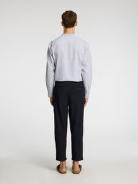 CROPPED RELAXED FIT TROUSERS, Black, highres