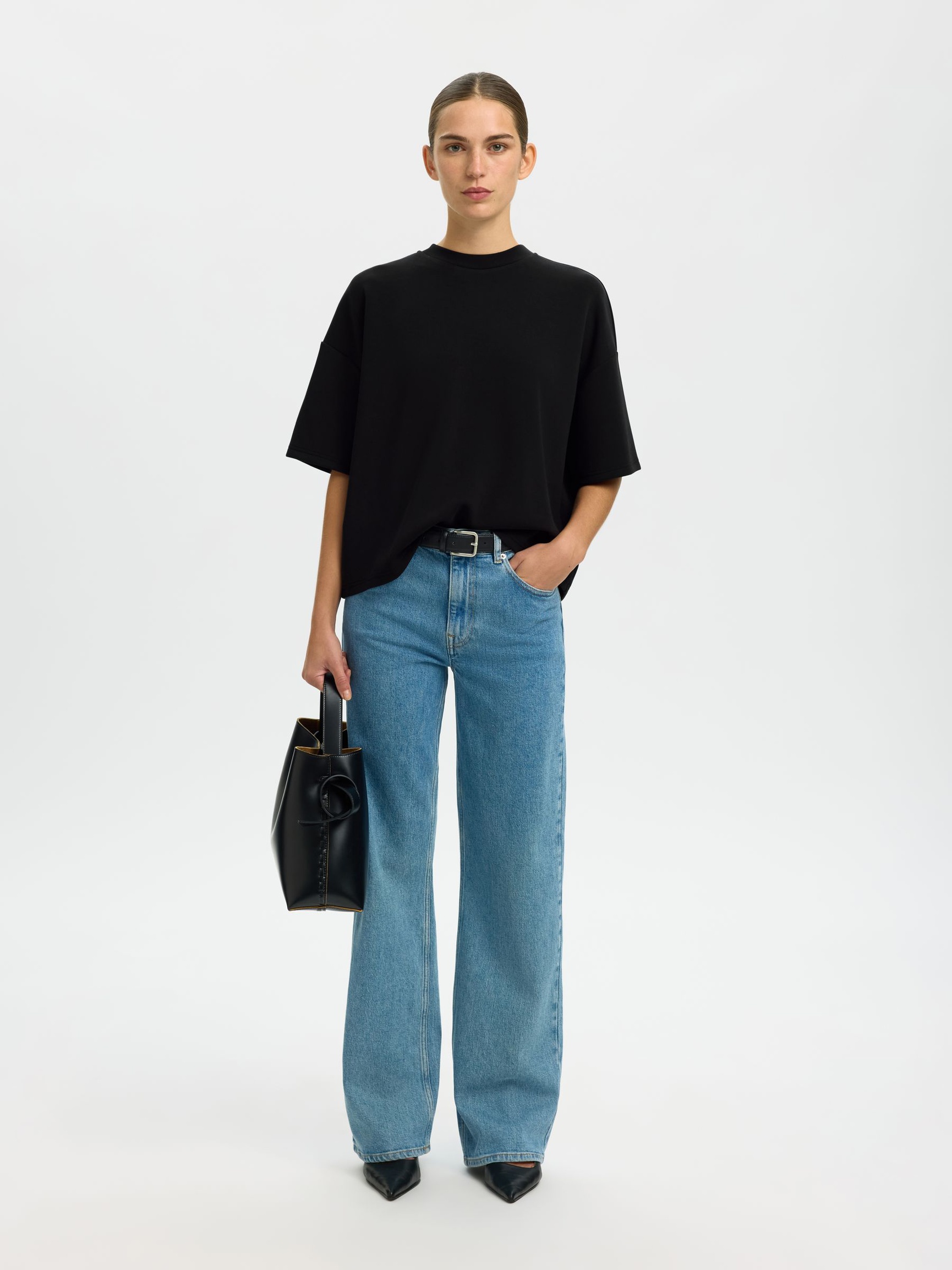 OVERSIZED T-SHIRT, Black, highres