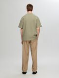 Selected RELAXED FIT WAFFELMUSTER T-SHIRT, Vetiver, highres - 16096331_Vetiver_004.jpg